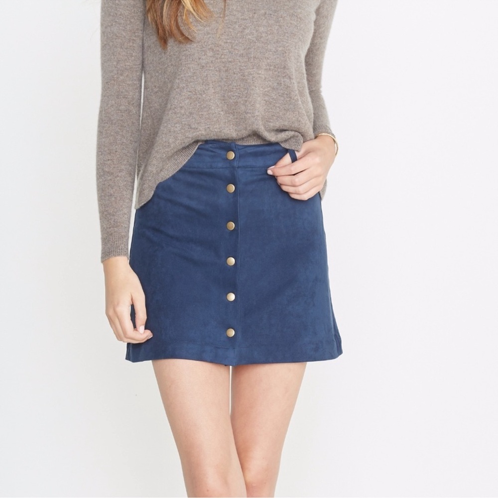 Marine Layer Blue Mini Skirt